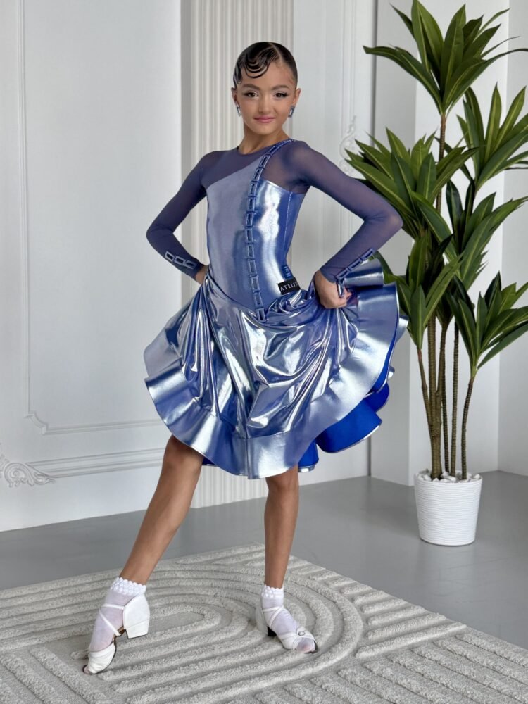 atelier sm dancer pose metallic blue silver dress 2025