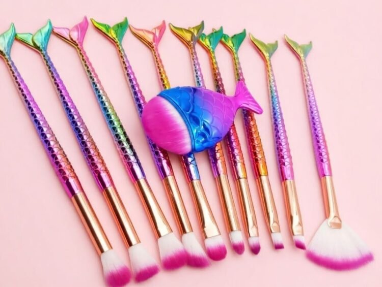 set of brushes for makeup – laroc kabuki brush make up set (10 pcs)