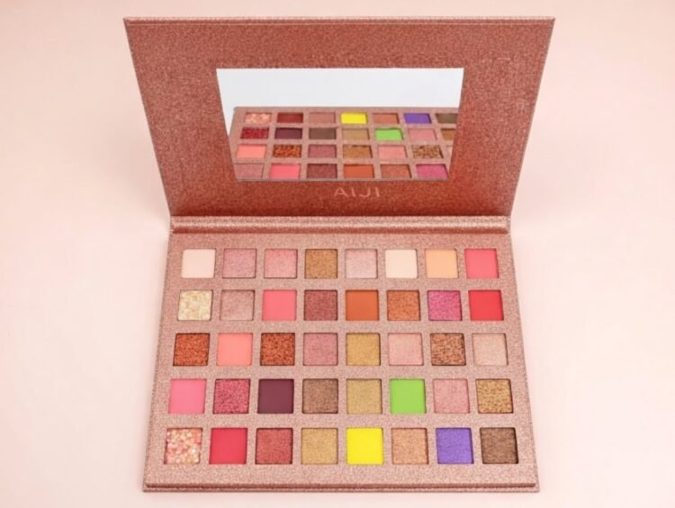 caiji 40 colours butterfly eyeshadow palette shimmer