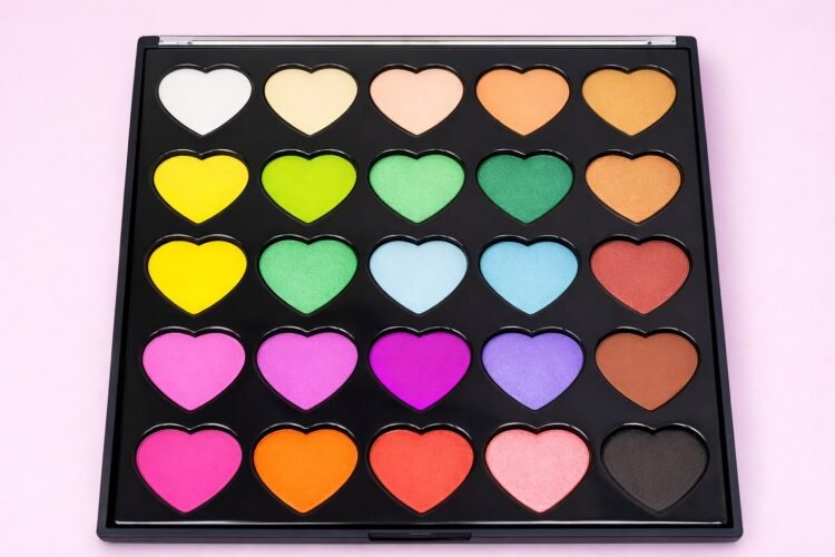 popfeel 25 colours heart matte shimmer eyeshadow palette