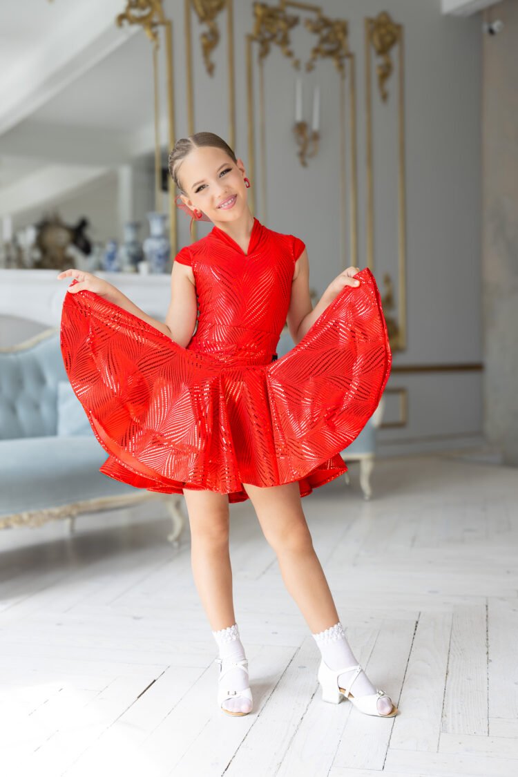 atelier sm havana lycra juvenile ballroom dance dress